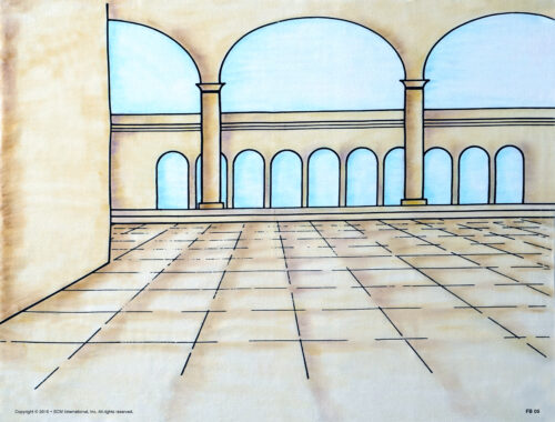 Courtyard - Felt Background (Full Color) - Image 2