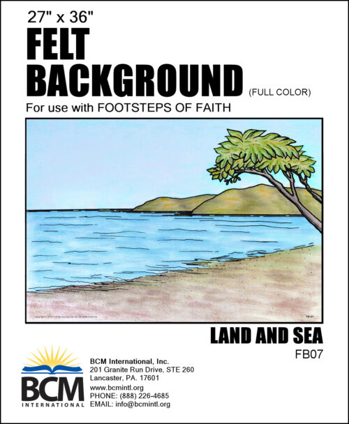Land and Sea - Felt Background (Full Color)
