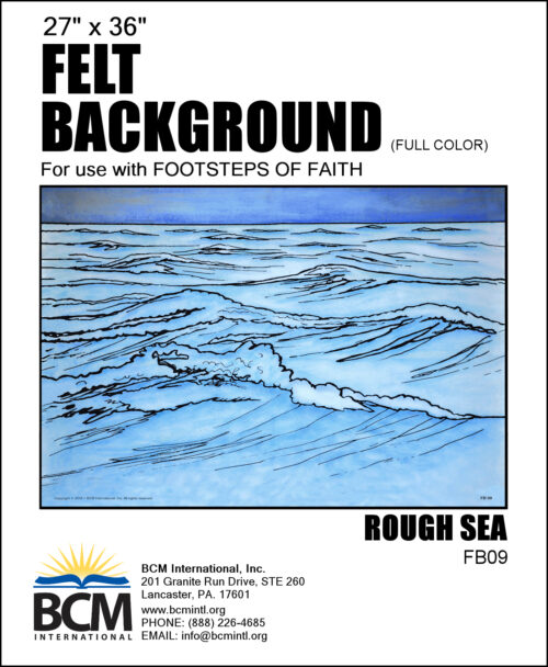 Rough Sea - Felt Background (Full Color)