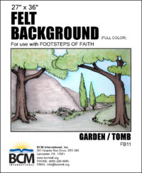 Garden/Tomb - Felt Background (Full Color)