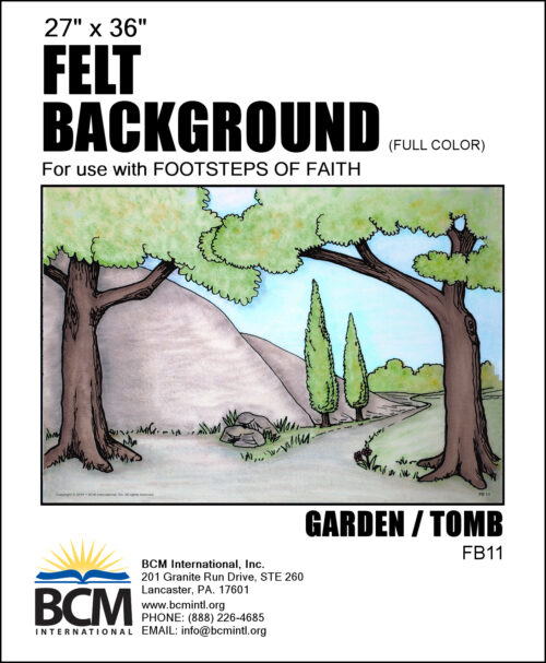 Garden/Tomb - Felt Background (Full Color)