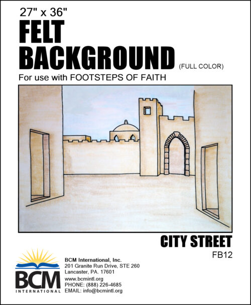 City Street - Felt Background (Full Color)