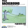Plain with Tree - Felt Background (Full Color)