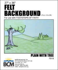Plain with Tree - Felt Background (Full Color)