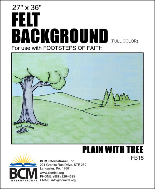 Plain with Tree - Felt Background (Full Color)