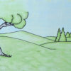 Plain with Tree - Felt Background (Full Color) - Image 2
