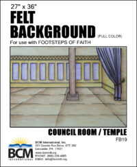 Council Room/Temple - Felt Background (Full Color)
