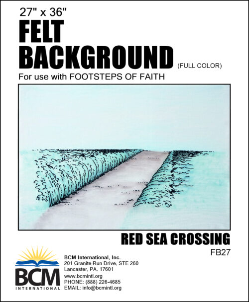 Red Sea Crossing - Felt Background (Full Color)