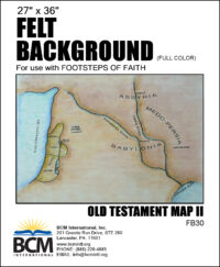 Old Testament Map 2 - Felt Background (Full Color)
