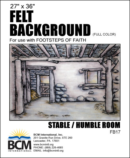 Stable/Humble Room - Felt Background (Full Color)