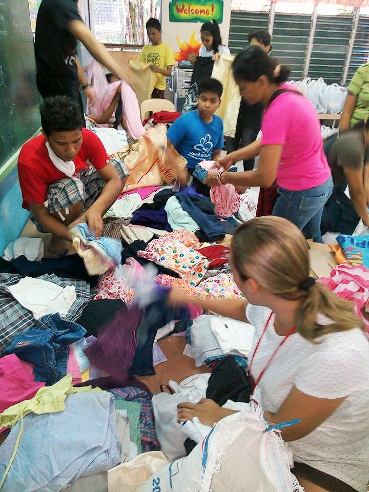 Sorting Aid Donations