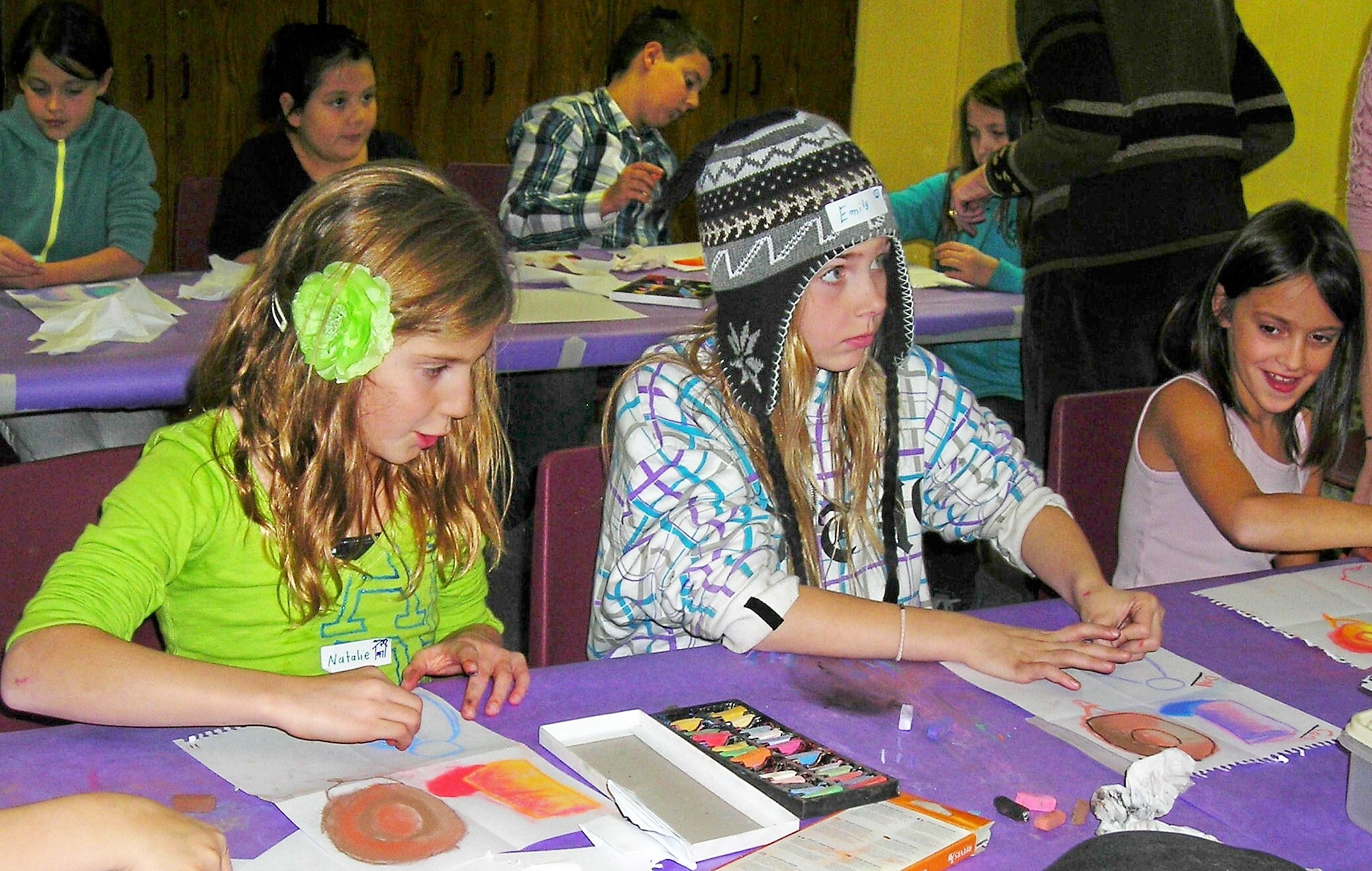 Adopt-a-School art class