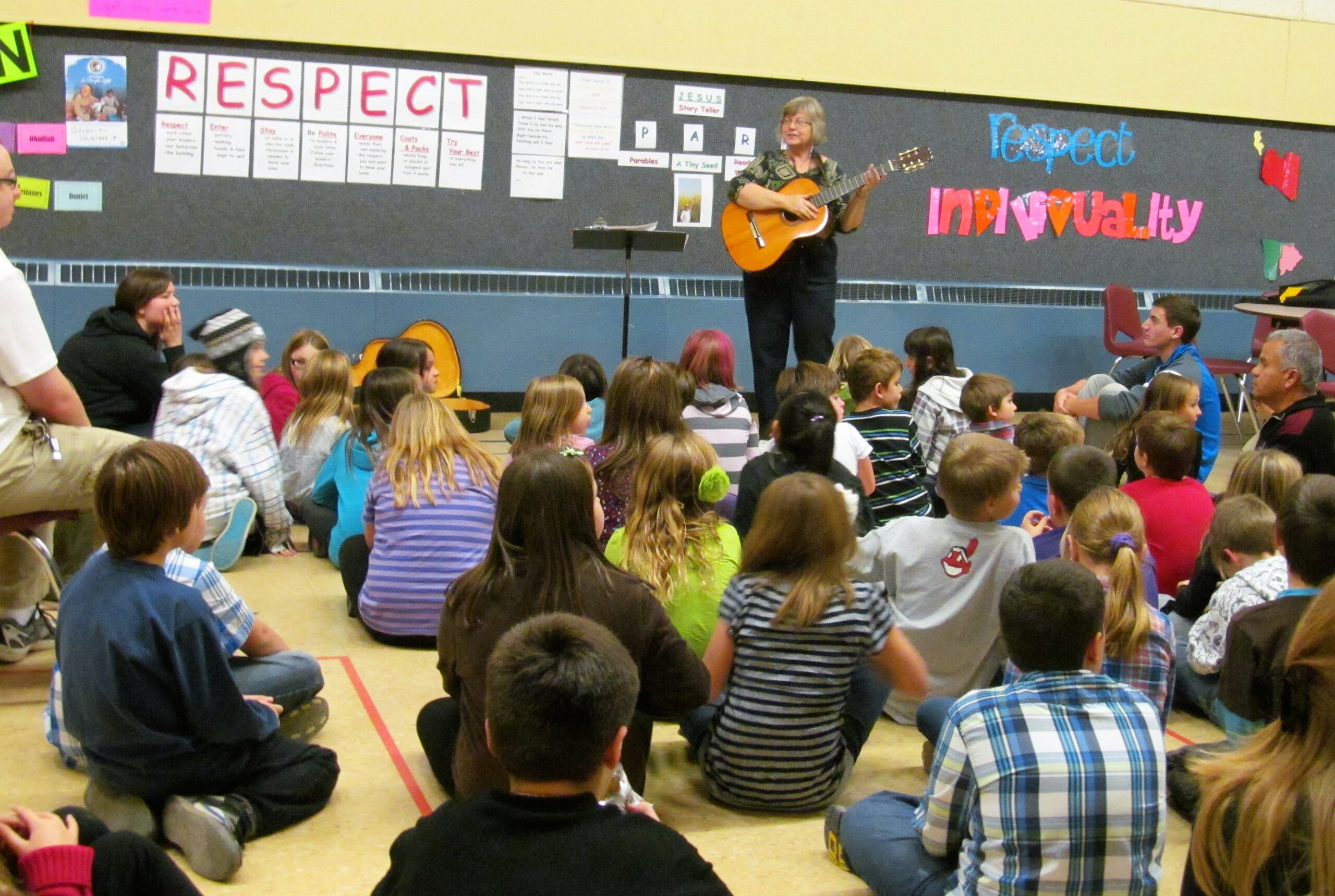 Adopt-a-School assembly