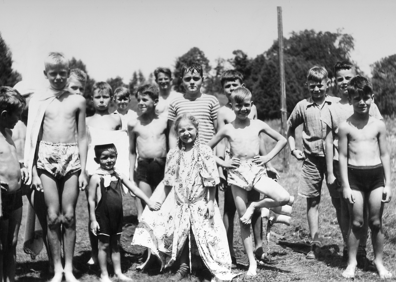 Campers at first Mill Stream Camp-1946
