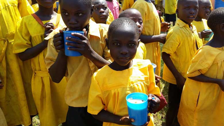 Drinking Corn-Posho-porridge