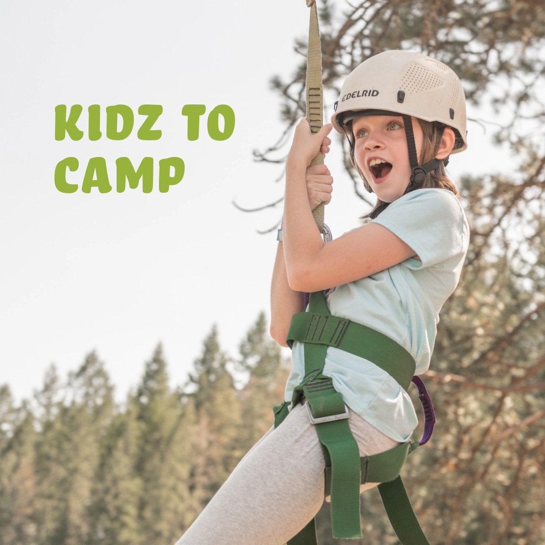 girl on a zipline with excited expression