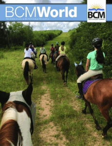 children riding horses