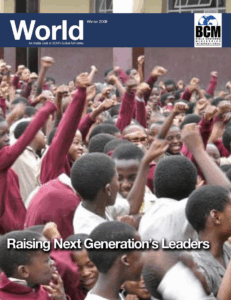 kids with arms raised