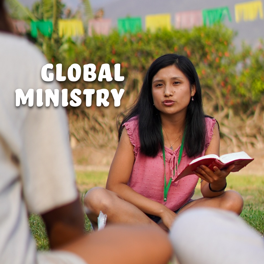 A leader teaching the Bible in Latin America